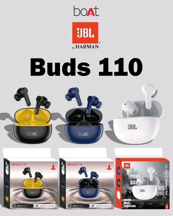New Buds 110 Super Quality Earbuds 1by1 Lamination  - Boat