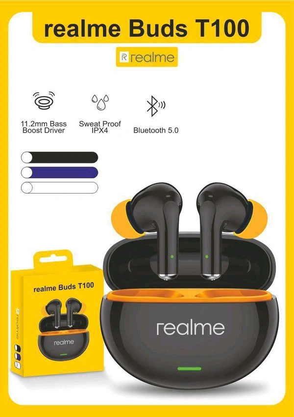 Realme T-100 (Buds 4) Earbuds Super Quality 