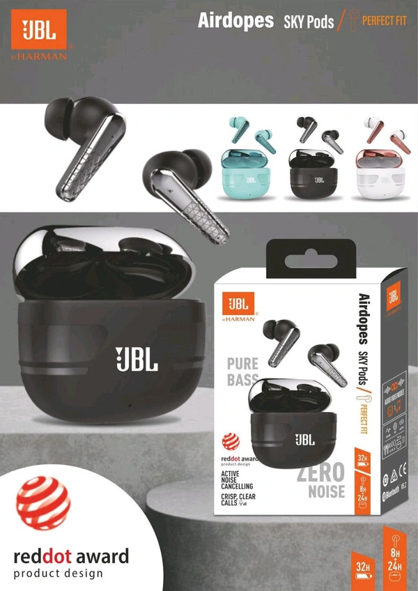 Jbl SkyPod 💯% Og Airbuds All Shiny ✨ Heavy Weight Full Battery 🔋 Backup