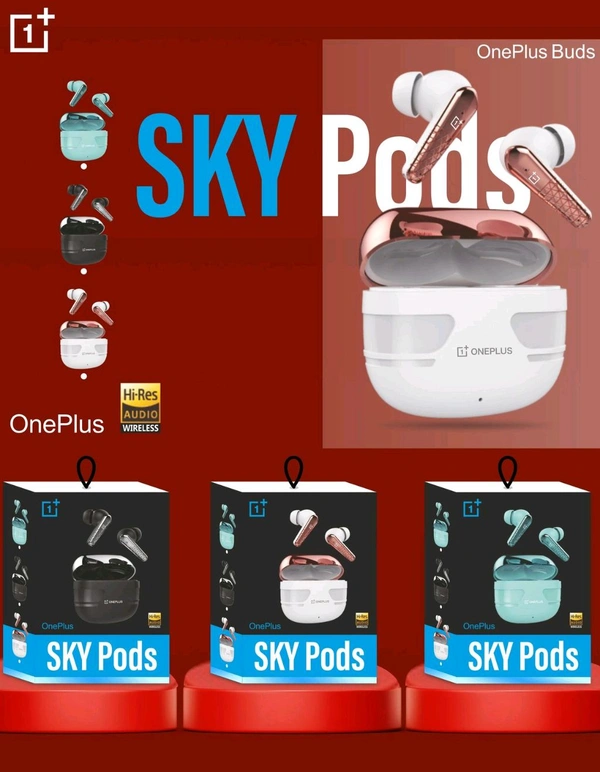 OnePlus Sky Pod 💯% Og Airbuds All Shiny ✨ Heavy Weight Full Battery 🔋 Backup
