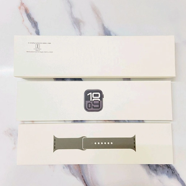New Series 10 Apple Logo Double Strap Amoled Display Smart Watch Premium Quality 