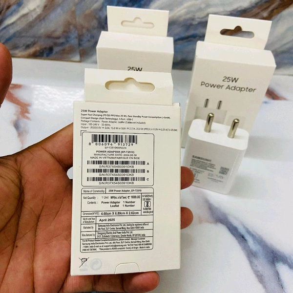 Samsung  New 25W Adapter 1st Quality 1 Year Warranty 