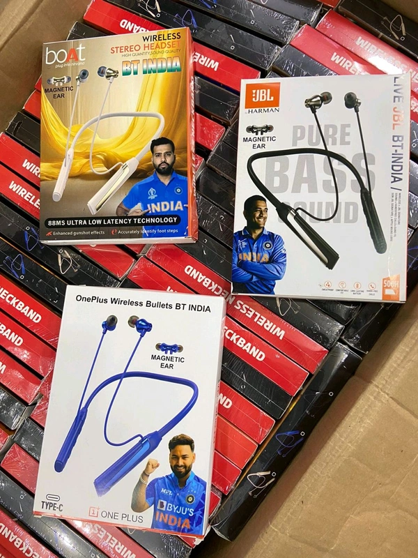 New (BT India 🇮🇳) Neckband Shiny ✨ Ear+ Magnet 🧲 Ear+200 Mah big Battery 🔋