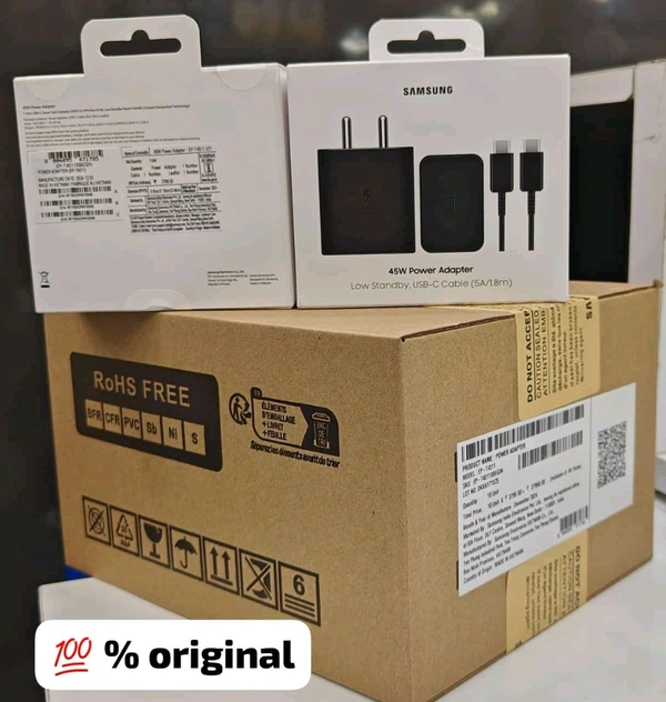 Samsung 45w PD Charger 💯% Og Quality With Type-C To Type-C Cable 