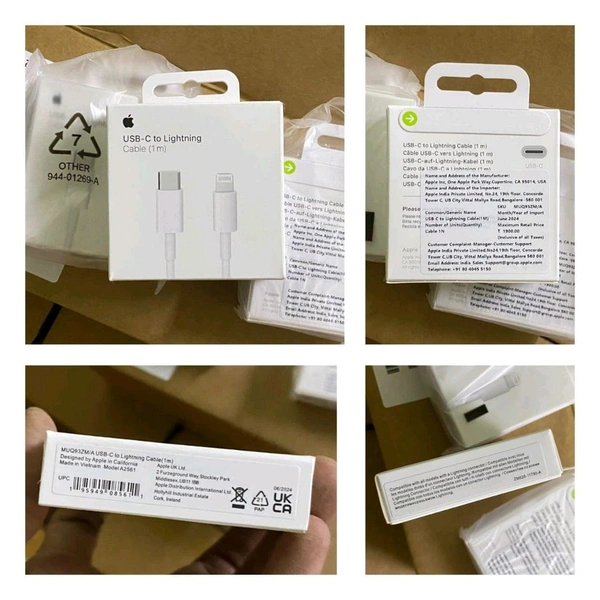 IPhone 14 💯% Og Magnetic 🧲 Cable New Box China 🇨🇳 Packing (TYPE- C TO IPHONE)