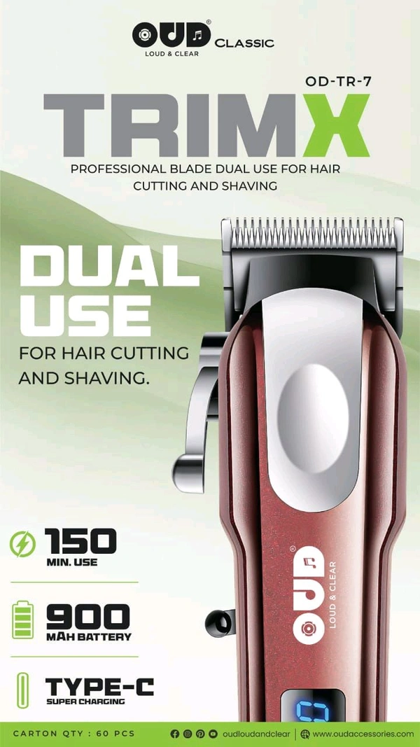 OUD  New TR-1 Trimexpert Dual Use 1.5 Hrs Battery Use Trimmer 