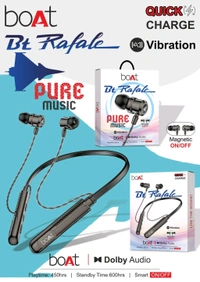 Boat  New Rafel Full Vibration & Metal & Magnet 🧲 Ear+ Magnetic 🧲 on off Bass Sound Neckband 
