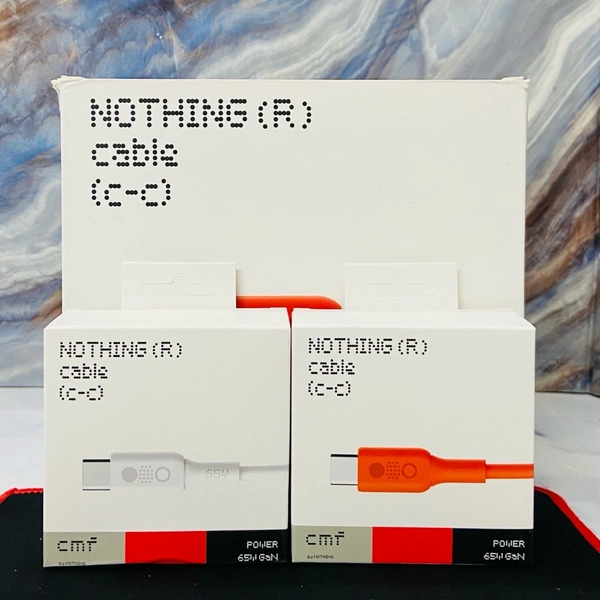 Nothing 65W 💯% Og Quality Cable Type-C To Type-C Port Multi Coloure 