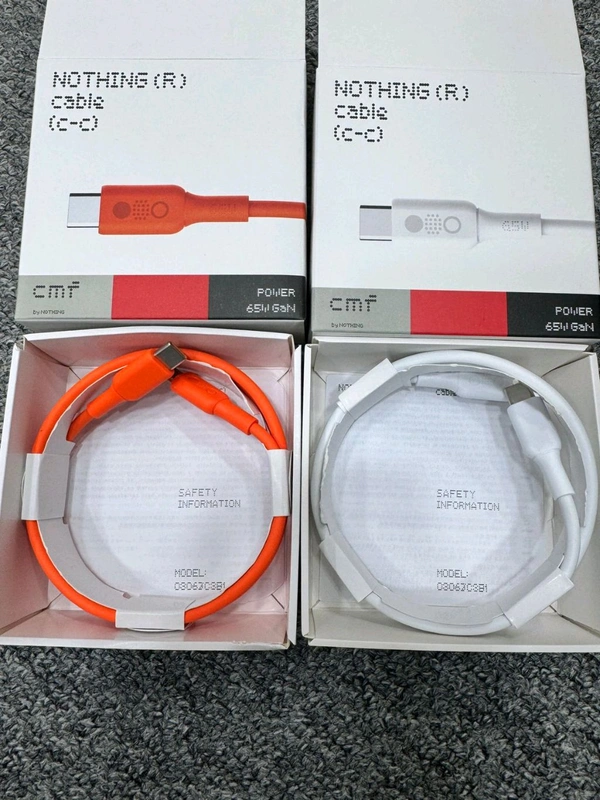 Nothing 65W 💯% Og Quality Cable Type-C To Ty-C Port Multi Coloure 