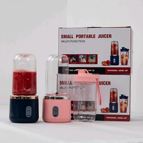 Portable Electric Juicer Blender – USB Rechargeable, 4 Blades, 520ml, 40W Powerful Motor for Smoothies & Juices 