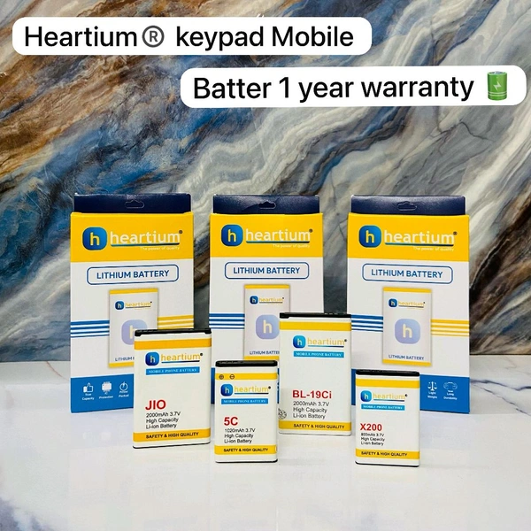 Heartium®️ Keypad All Mobile Battery Box Packing With 1year Warranty  - Leb024