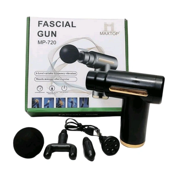 MAXTOP Fascial Massage Gun, 6 Speed Levels, Variable Frequency Vibration, Post-Exercise Muscle Massager