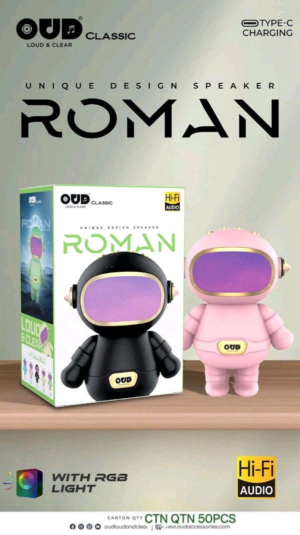 OUD ROMAN Bluetooth Wireless Speaker 🔊