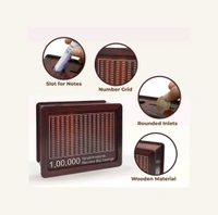 Wooden Piggy Bank Money Saving 