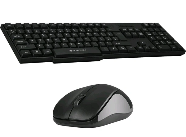 Zebronics Champion 107 Wireless Usb Keyboard Mouse Combo Pack 