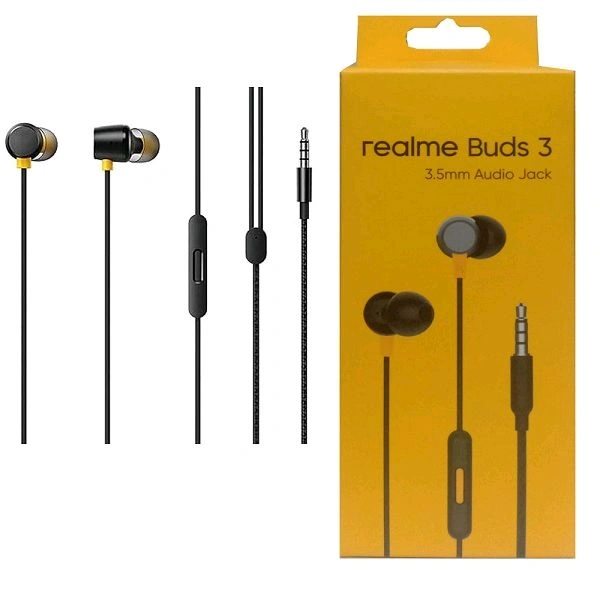 Realme Buds 3 3.5mm Jack Earphone Original Quality Earphone 