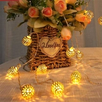 Globe String Lights Plug-in Metal Ball Fairy Lights SC-707 14L 