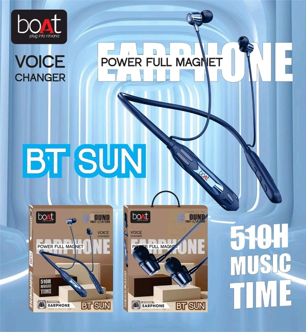 Boat  New BT Sun Powerfull Megantic, Voice Changer, Multi Colour, 510mAh battery 