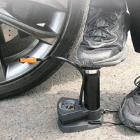High Pressure Foot Air Pump with Gauge Heavy-Duty Foot Bike Pump for Bicycle Ball Scooter Car Inflatable Toys Mini Pump