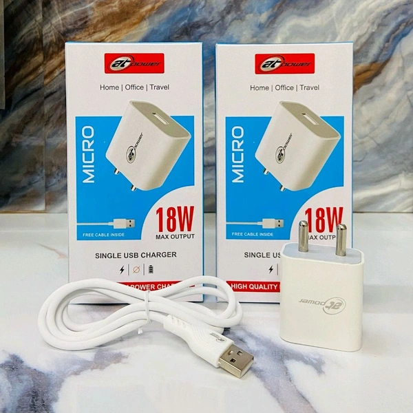 AT power 18W Micro (V8) Single USB Charger 6 Month Warranty 