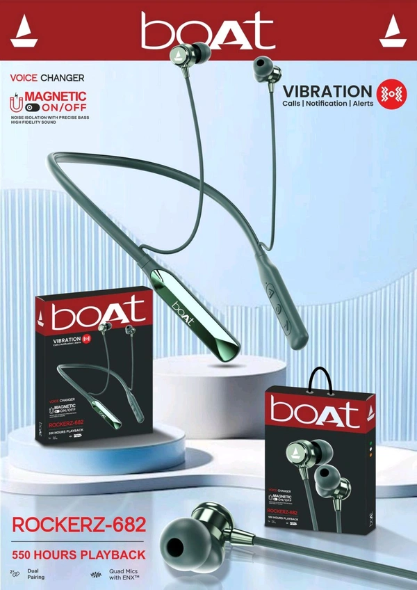  Boat Rockerz 682 Magnetic 🧲 On off+ Voice Change+ Vibration+ Double Box+ Big Battery 🔋