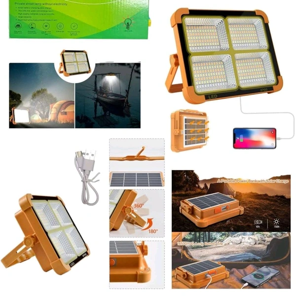 New Solar Led Light 100W 180⁰ Rotation Energy Server 