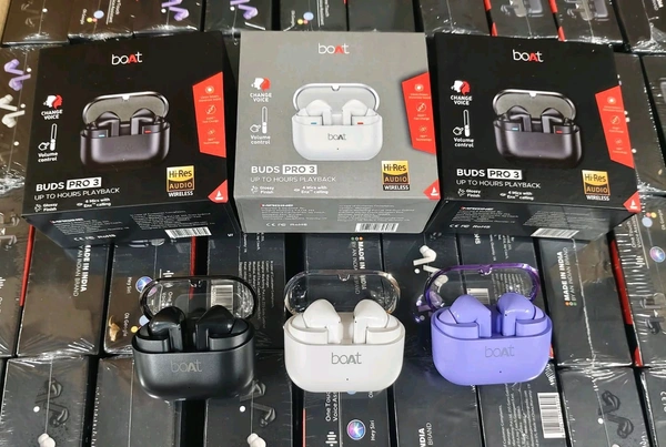 Boat Buds Pro 3 Volume Control + Voice Change Hard Box 3 Coloure Earbuds 