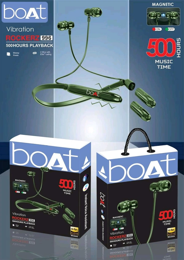 Boat Rockerz (996) Double Battery ๐+ 350-350 Mah Magnetic ๐งฒ on off+ vibration +Double box Packing