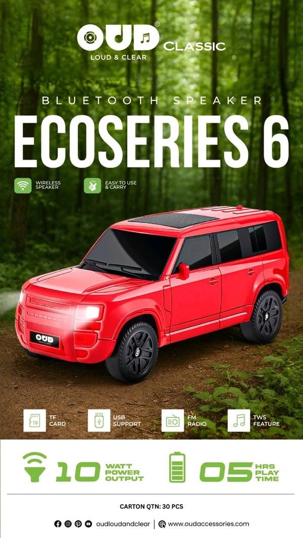 OUD EcoSeries 6 Suv Car Speaker 🔊