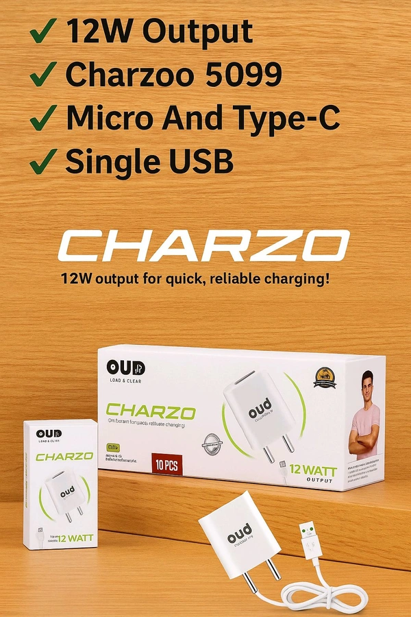 OUD CharZo OD-CH-5099 V8 Type Charger 12W