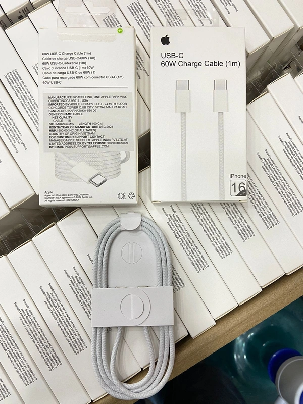 IPhone 16 💯% Og Premium Quality Data Transfer Cable 1by1 Box Packing With 1900MRP