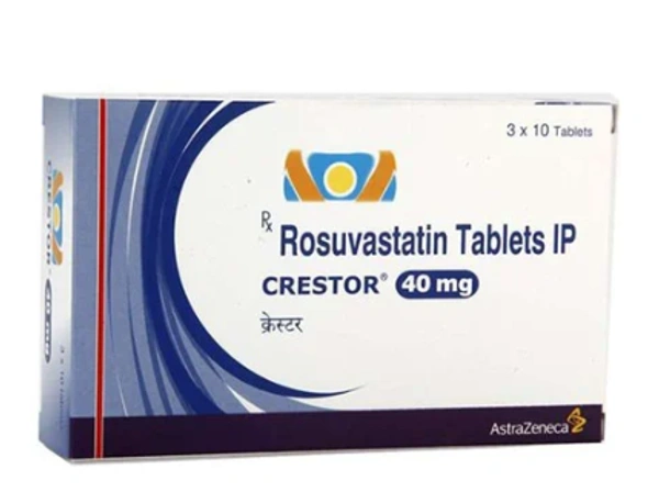 Crestor 40mg Tablet - 1 Strip ( 15 Tablets), Rosuvastatin (40mg)