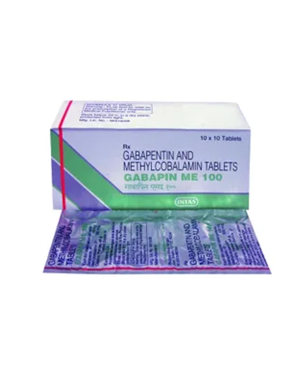 Gabapin ME Tablet - 1 Strip ( 15 Tablets), Gabapentin (100mg) Methylcobalamin (500mcg)