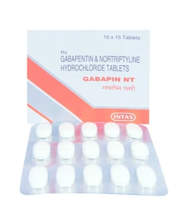Gabapin NT - 1 Strip (15 Tablets), Gabapin (400mg Nortriptyline(10mg)