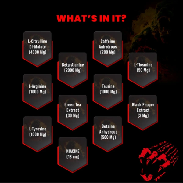 BIG MUSCLE NUTRITION KARNAGE - THE END OF PRE WORKOUT  - 300 GM (60 SERVINGS), SEX ON THE BEACH