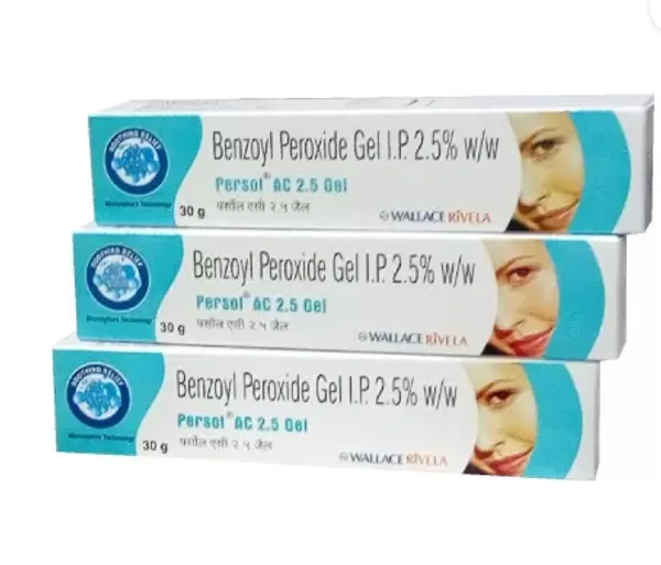 Persol AC 2.5 Gel - 5, Benzoyl Peroxide (2.5% w/w)