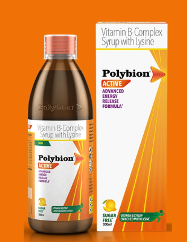 Polybion Active Syrup Sugar Free Mango - 300ml