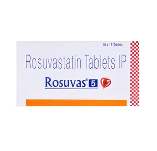 Rosuvas 5 Tablet - 1 Strip (15 Tablet, Rosuvastatin (5mg)
