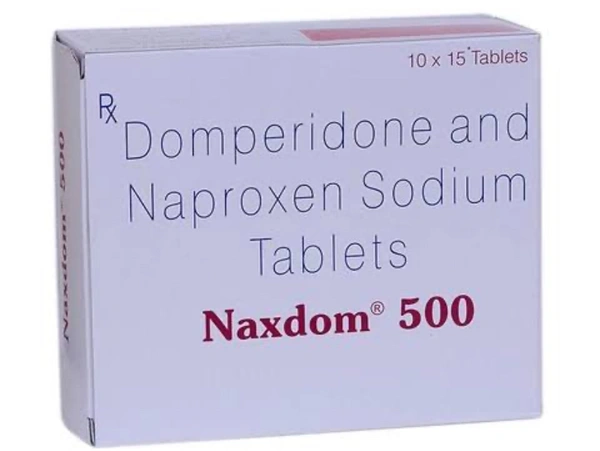 Naxdom 500 - 1Strip (15 Tablets), Naproxen(500mg)+Domperidone(10m)