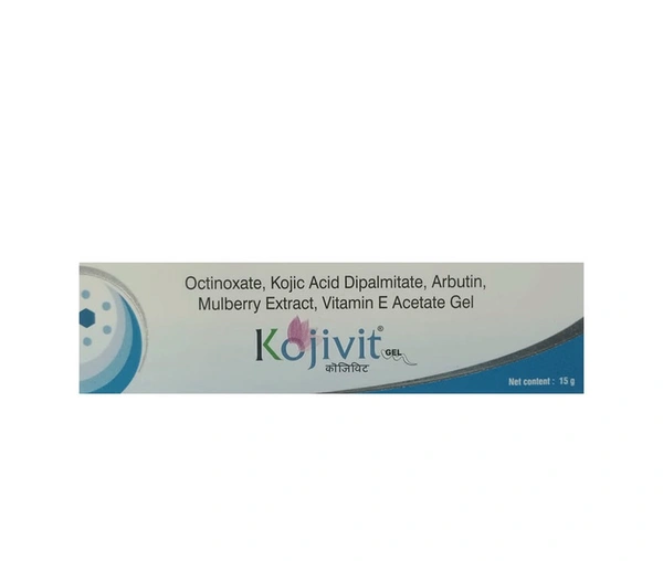 Kojivit Gel with Kojic Acid, Arbutin, Mulberry Extract & Vitamin E
 - Kojic Acid Arbutin Etc, 15 G