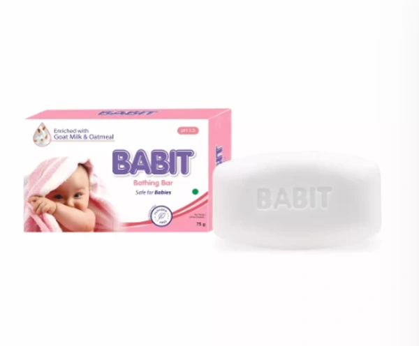 Babit Baby Soap for Soft and Smooth Skin - Shea Butter, Goat Milk, Oat Meal, Glycerin