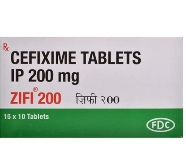 Zifi 200 Tablet - 1 Strip ( 15 Tablet), Cefixime (200mg)