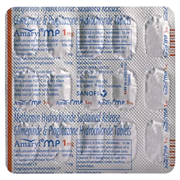 Amaryl MP 1mg Tablet