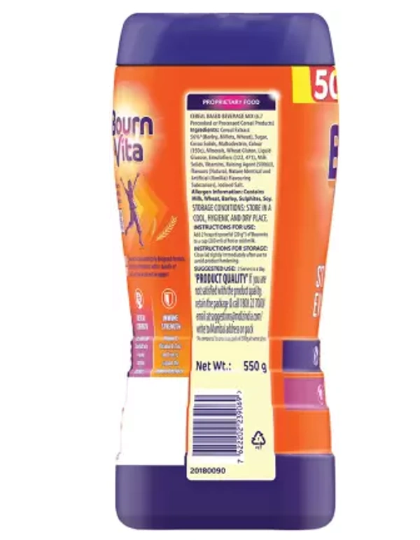 Bournvita Chocolate Nutrition Drink  (550 g) - chocolate
