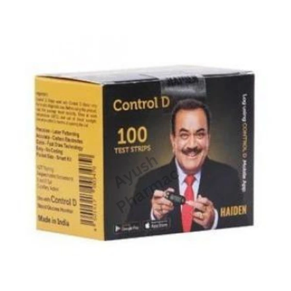 Control D Gulcometer Test Strips - 100 Strips (2x50Pack) - 100 Test Strips