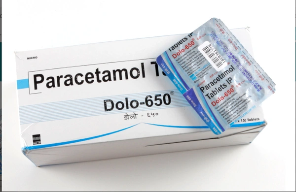Dolo 650 Tablet - 1 Strip (15 Tablets), Paracetamol (650mg)
