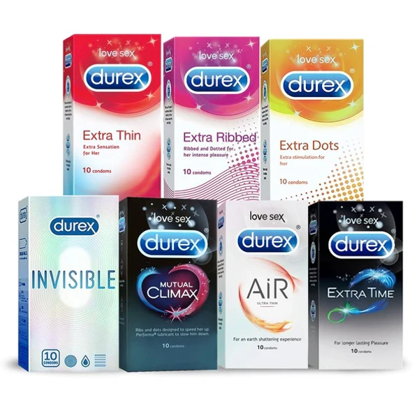 Durex Combo set Bed Champion (7 X 10 = 70 Condoms)