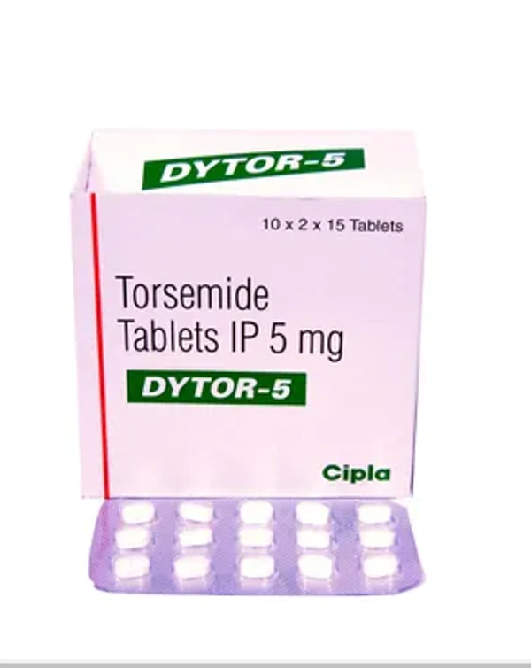 DYTOR  5 TABLET - 1 Strip (15 Tablets), Torasemide (5mg)