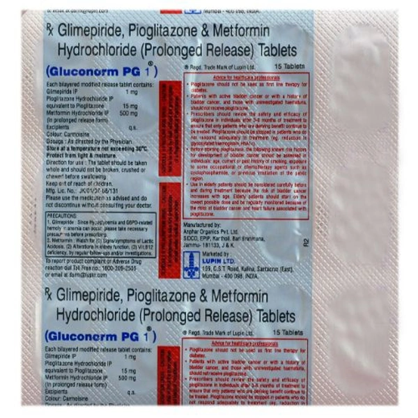 Gluconorm PG 1 Tablet
