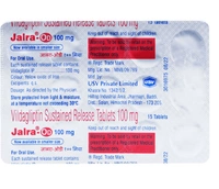 Jalra-OD 100mg  - 1 Strip (15 Tablets), Vildagliptin (100mg)